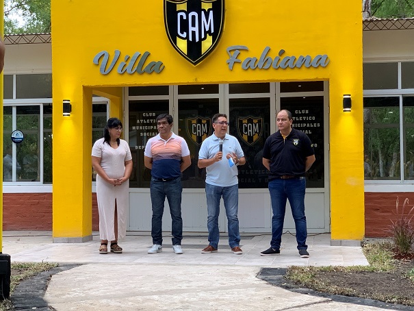 Se habilitaron obras realizadas a través de Esfuerzo Compartido en el Club Municipales 38