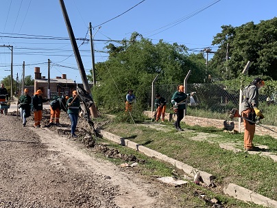 Resistencia avanzó con un operativo integral de limpieza en Villa Don Alberto 38