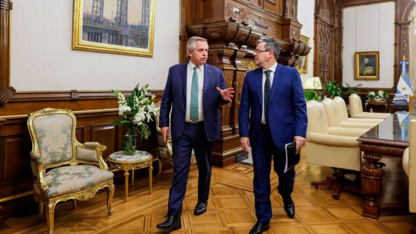 Alberto Fernández se reunió con Germán Martínez con el foco puesto en Renta Inesperada 38
