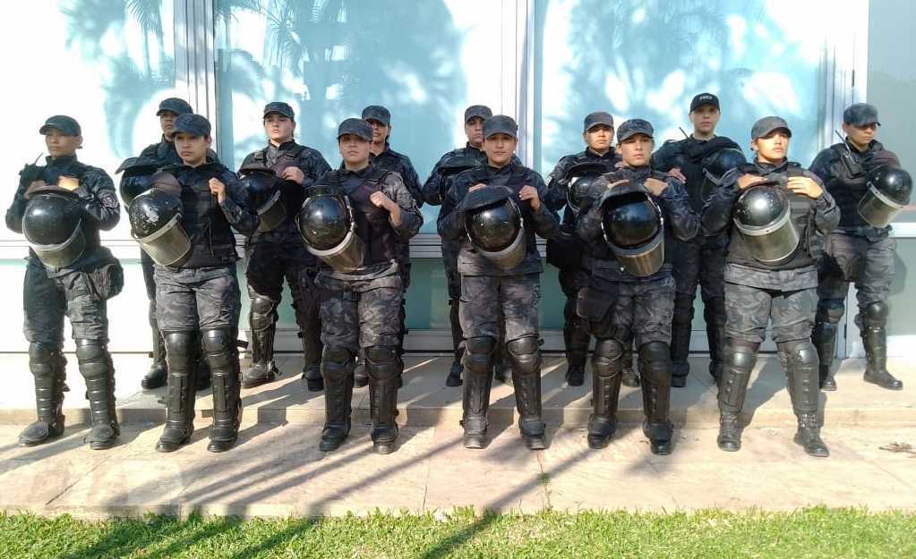 Dos demorados y un oficial de Policía herido tras el desalojo de una manifestación 38