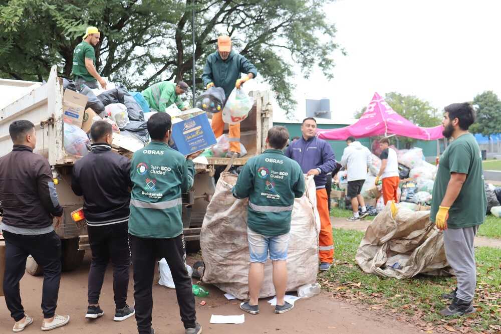 El Municipio de Resistencia recolectó más de 70 toneladas de material reciclable con el aporte de decenas de instituciones