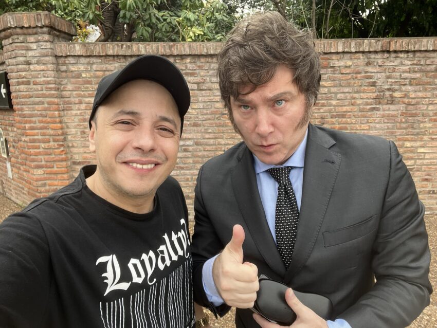 El Dipy y Javier Milei