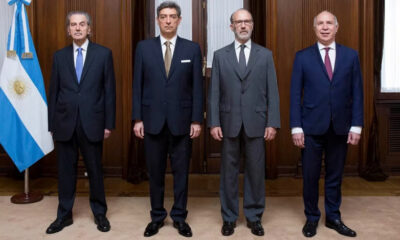 Los jueces de la Corte Suprema Juan Carlos Maqueda, Horacio Rosatti, Carlos Rosenkrantz y Ricardo Lorenzetti (Foto: Centro de Información Judicial).