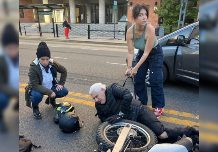 Wanda Nara chocó contra una moto cuando iba a grabar Masterchef: la foto del accidente 36 Wanda Nara chocó a una moto