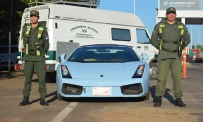 Gendarmería secuestró un Lamborghini Gallardo sin papeles, valuado en 170 mil euros