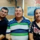 César Sena, Emerenciano Sena y Marcela Acuña