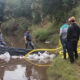 Antropólogos esperan determinar si los restos óseos hallados en el río Tragadero pertenecen a Cecilia.