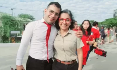 Marcela Acuña y César Sena