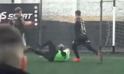 Alexander Williams Tapón, el joven que agredió al árbitro en un partido de fútbol amateur.