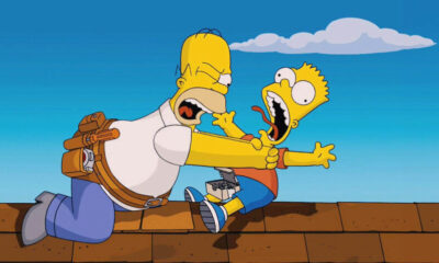 Homero ahorcando a Bart