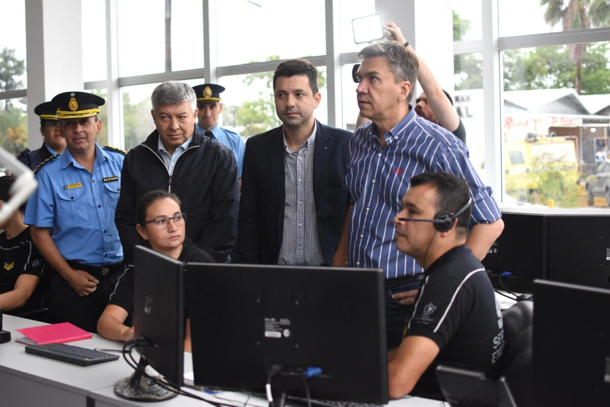 Zdero en el Centro de Monitoreo de Sáenz Peña