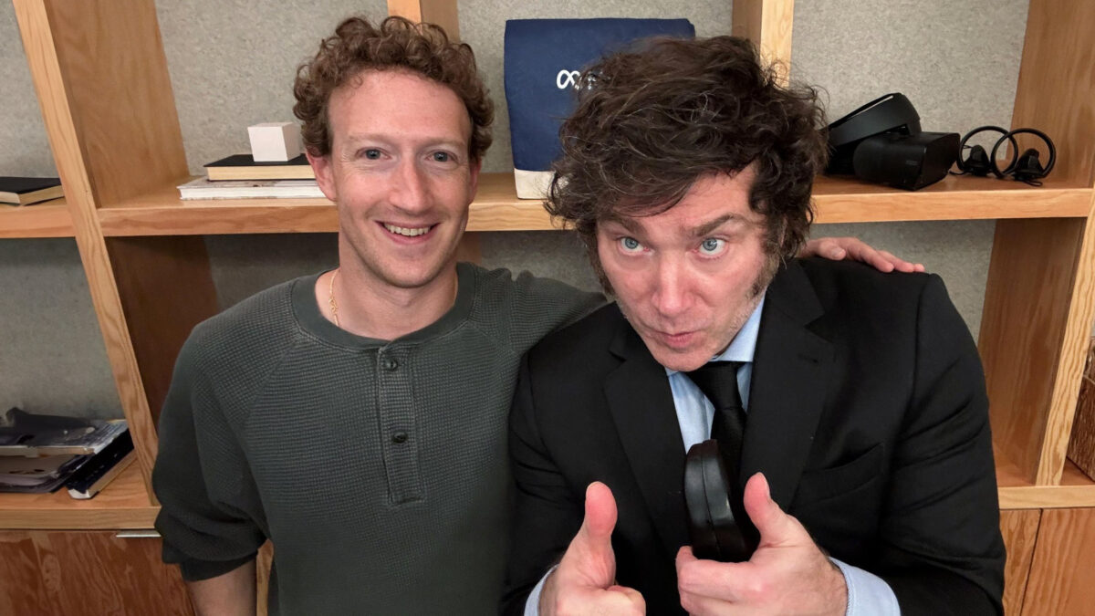 Milei se reunió con Mark Zuckerberg en Estados Unidos en busca de inversiones en tecnología