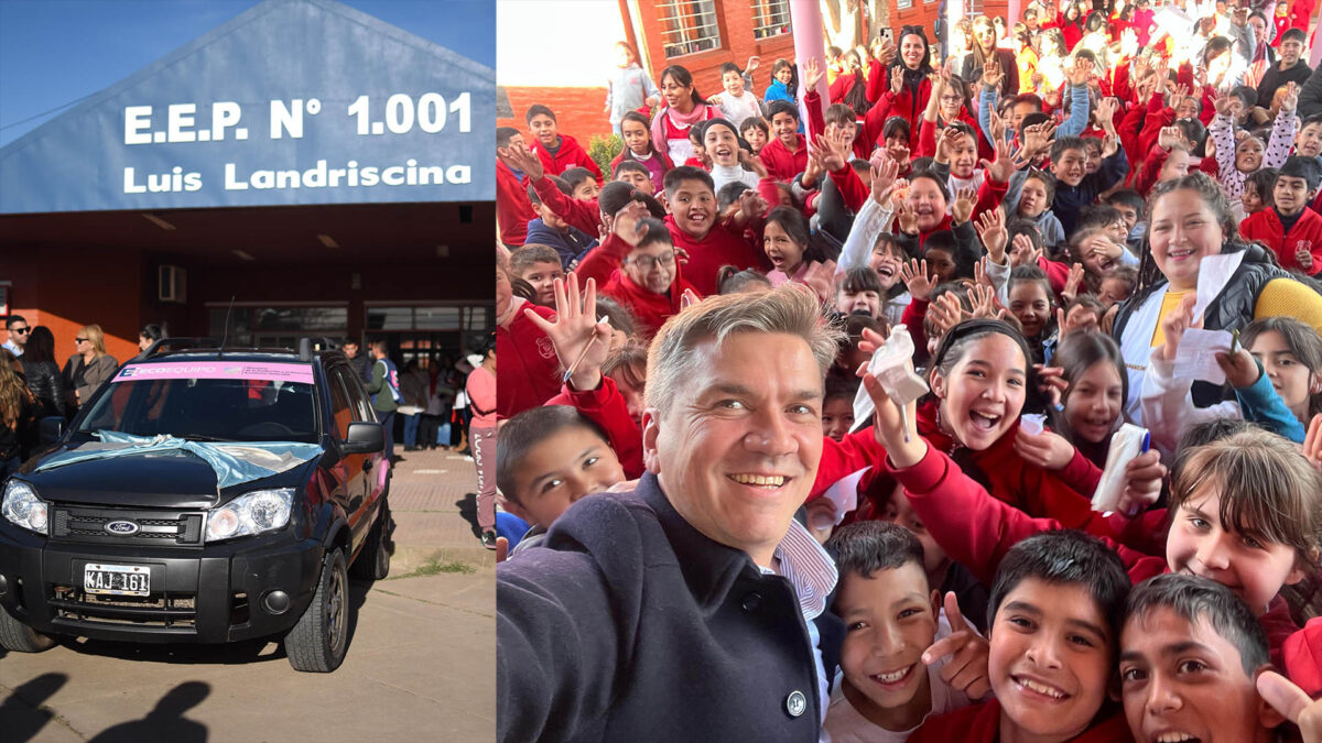 Villa Ángela: Zdero entregó un vehículo al programa “Eco-Equipo” para la articulación de trabajos en las escuelas