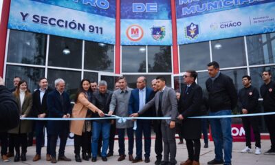 Las Breñas: Zdero inauguró el Centro de Monitoreo Municipal