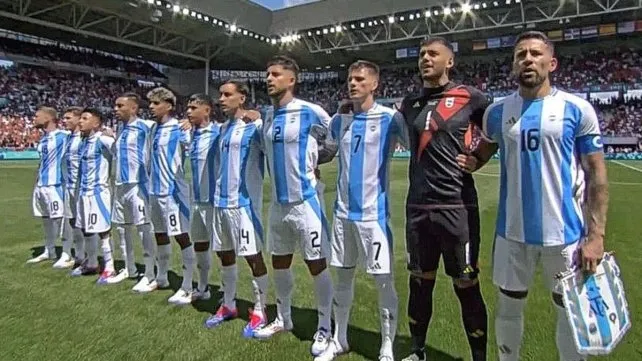 Los franceses silbaron al himno argentino en el debut de la Sub 23 en los Juegos Olímpicos 2024