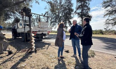 El Gobierno provincial instala nueva iluminación en el acceso a Santa Sylvina