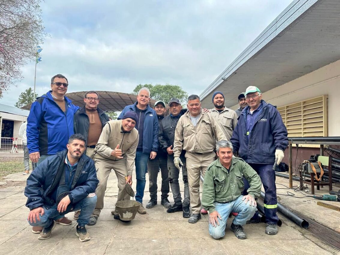 Las Palmas: El gobierno provincial ejecuta obras claves en la E.E.P. N° 16 “Carlos Hardy”