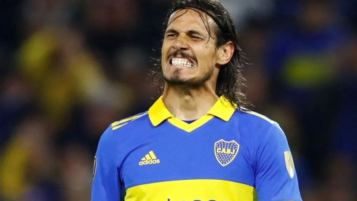 Malas noticias en Boca: Edinson Cavani se perderá la vuelta ante Cruzeiro