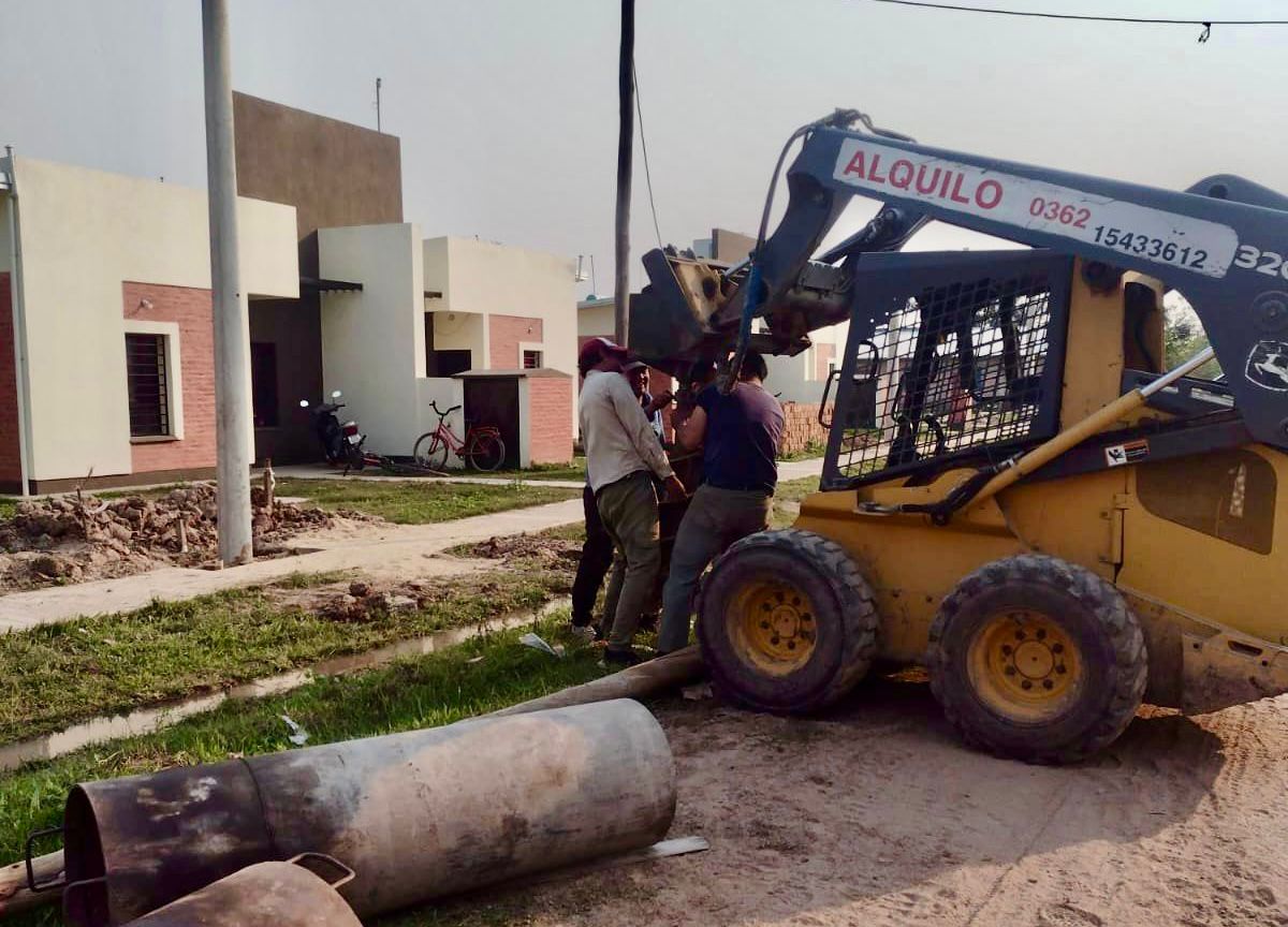 Puerto Bermejo: avanzan obras en un complejo habitacional de 20 viviendas