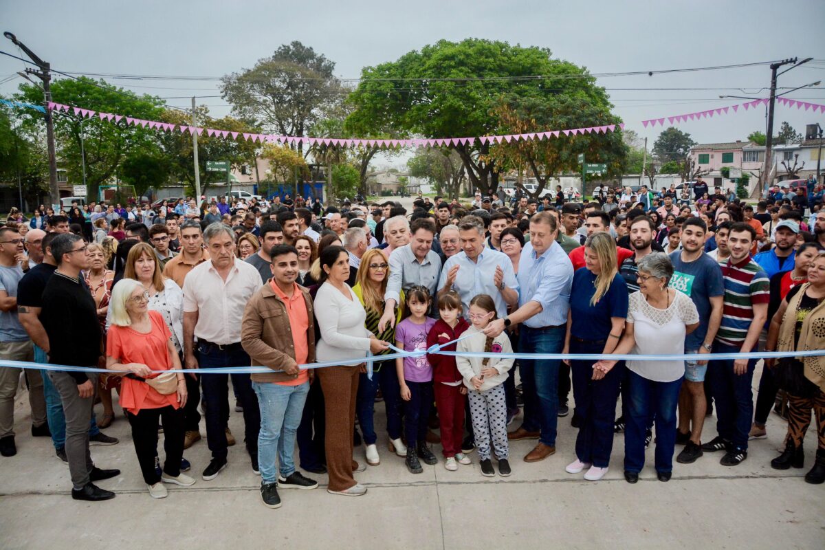 Barrio UPCP: Zdero inauguró 21 cuadras de pavimento y anunció importantes obras para el club