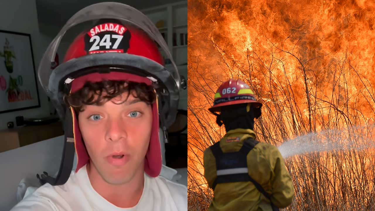 Incendios en Córdoba: Santi Maratea comenzó una colecta para equipar a los bomberos de La Cumbre