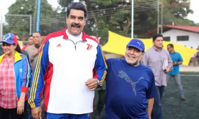 Maduro le pidió al espíritu de Maradona que le “jale las patas” a Milei cuando está dormido