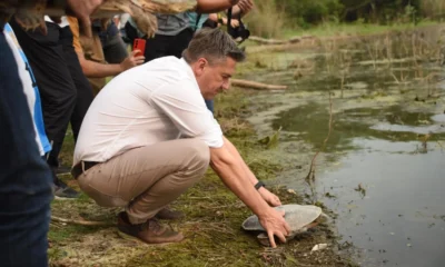 Zdero acompañó la liberación de animales rescatados del tráfico ilegal y de accidentes