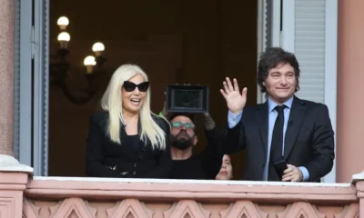 Susana Giménez grabó su entrevista con Javier Milei y, luego, ambos saludaron desde un balcón de la Casa Rosada