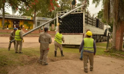 Avanza la histórica instalación de agua potable en Colonia Popular