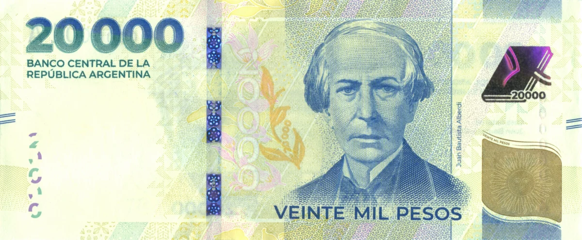 Comenzó a circular el nuevo billete de 20.000 pesos