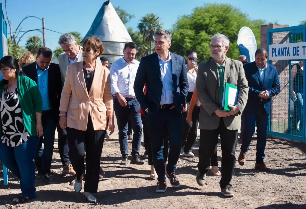 Samuhú celebró la apertura de la planta potabilizadora, impulsada por el gobierno provincial