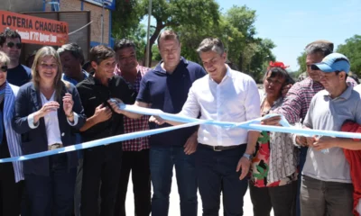 Zdero inauguró nuevas cuadras de pavimento urbano en Colonia Aborigen