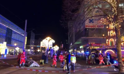 Un auto atropelló a una multitud en un mercado navideño en Alemania: hay al menos 2 muertos y 60 heridos