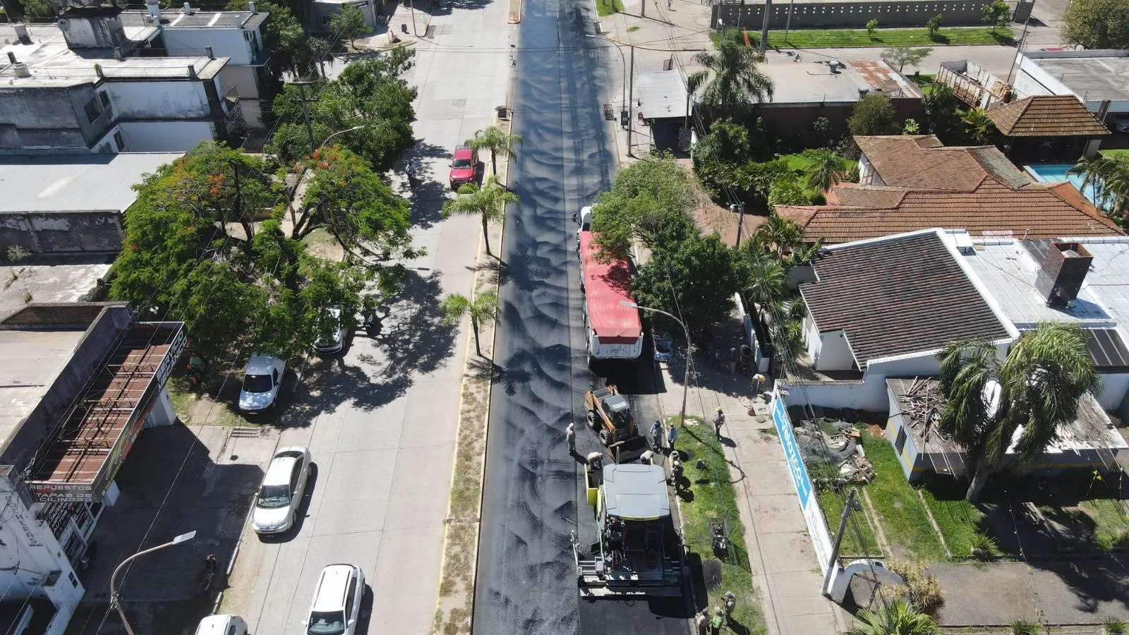 Continúan los trabajos de repavimentación y ensanche de la avenida 9 de Julio en Barranqueras