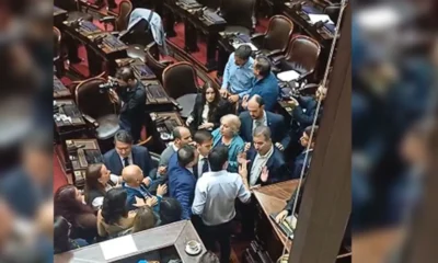 Escándalo en Diputados: Zago y Almirón se agarraron a las piñas dentro del recinto