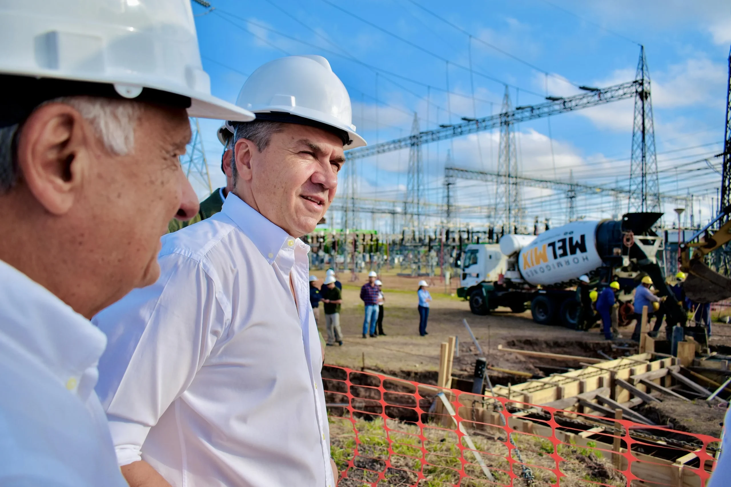 Zdero supervisó el avance de la estación transformadora Bastiani