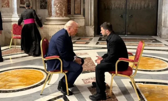 La sorpresiva reunión entre Trump y Zelenski en el Vaticano antes del funeral del papa Francisco