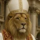 Javier Milei posteó un león vestido de Papa: "Las fuerzas del cielo han dado su veredicto"