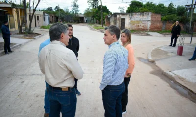 Resistencia: Zdero supervisó las obras de pavimentación en Villa Ercilia