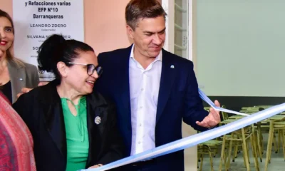 Zdero inauguró las refacciones de la Escuela de Formación Profesional Nº 10 de Barranqueras