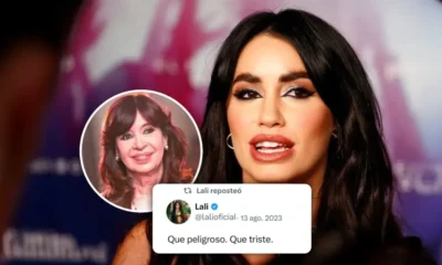 El mensaje de Lali Espósito tras la condena a Cristina Kirchner