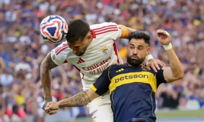 Boca no pudo sostener la ventaja y empató con Benfica en el Mundial de Clubes