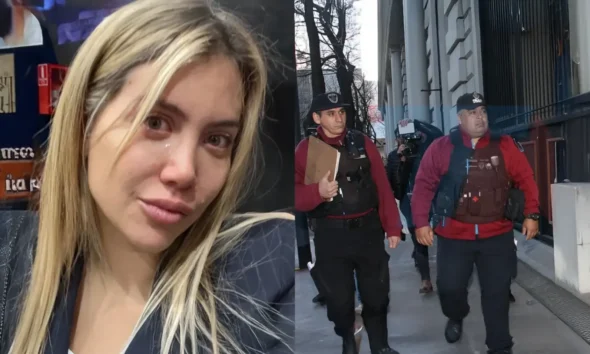 Desmayo y llanto: un video registró la reacción de Wanda Nara cuando la policía llegó a buscar a sus hijas