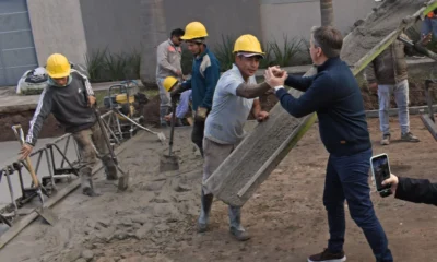 Zdero constató el avance de obras de pavimento en Villa Altabe junto a vecinos y funcionarios