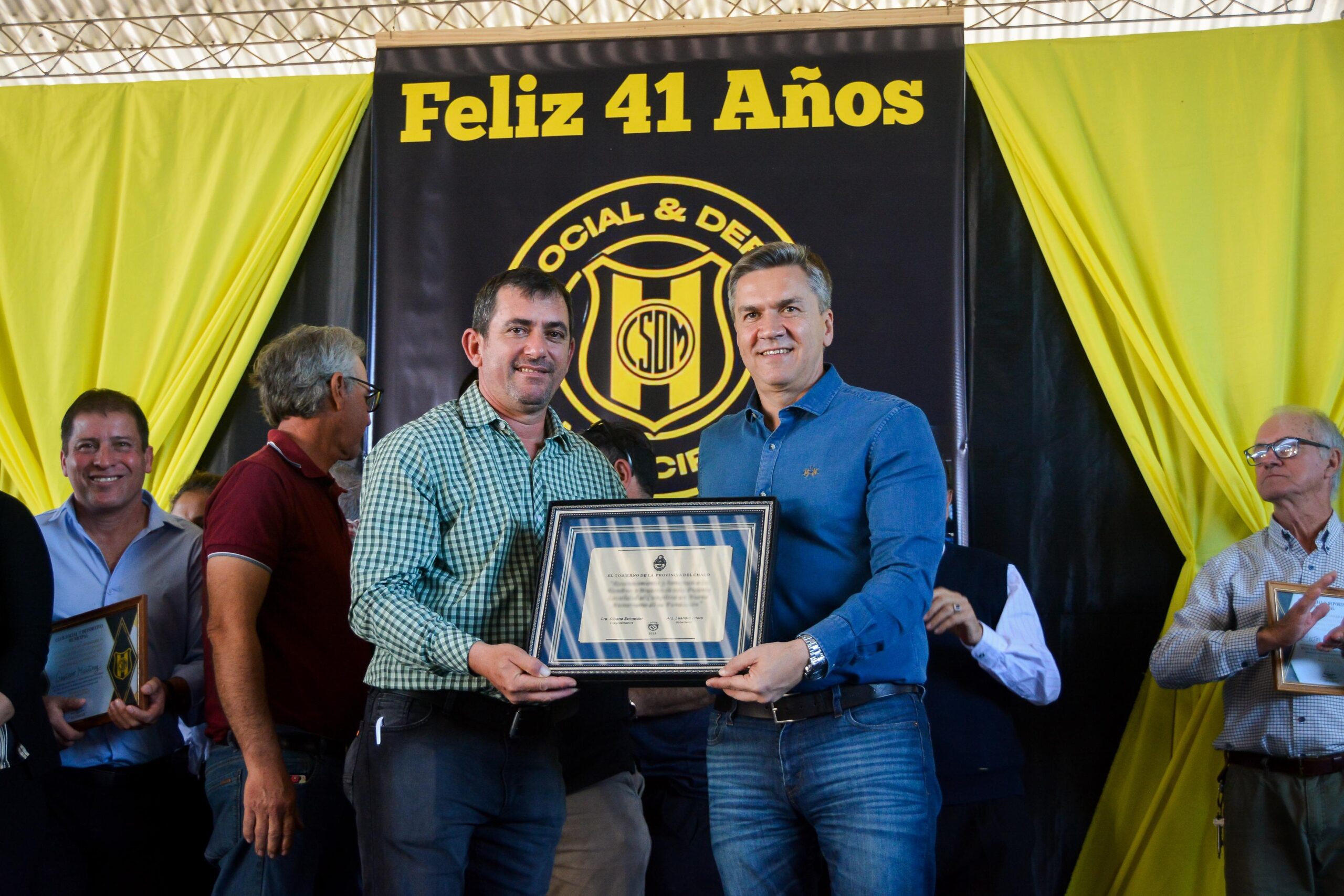 Zdero acompañó el 41° aniversario del Club Social y Deportivo Municipal de Presidencia Roca 38