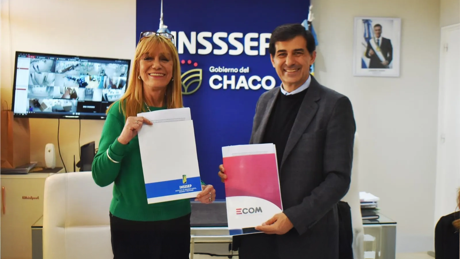INSSSEP y ECOM firmaron un convenio para regularizar aportes previsionales y de obra social 36 INSSSEP y ECOM firmaron un convenio para regularizar aportes previsionales y de obra social