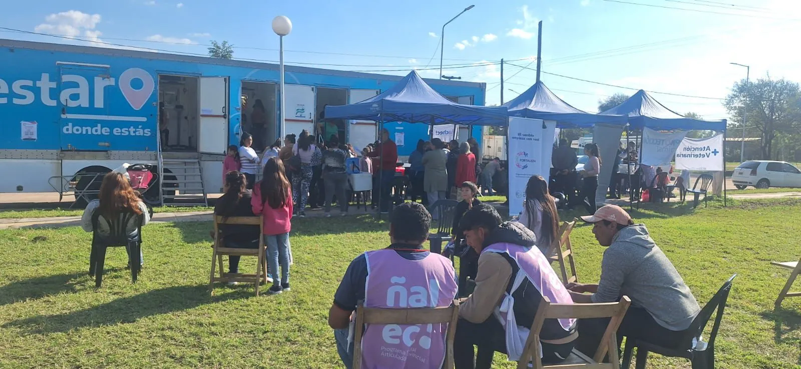 El Gobierno provincial realizó un operativo territorial en Capitán Solari con servicios médicos y vacunación gratuita