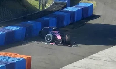 Franco Colapinto sufrió un accidente durante los test de la Fórmula 1 en Hungría