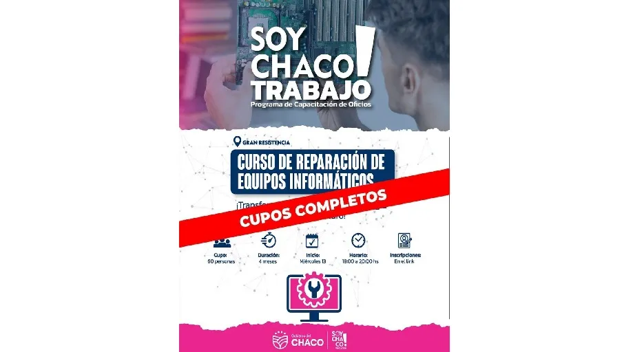 El curso gratuito de reparación informática agotó dos cupos en menos de 24 horas 38 El curso gratuito de reparación informática agotó dos cupos en menos de 24 horas