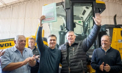 Zdero entregó maquinaria al Consorcio Caminero N°60 de San Bernardo